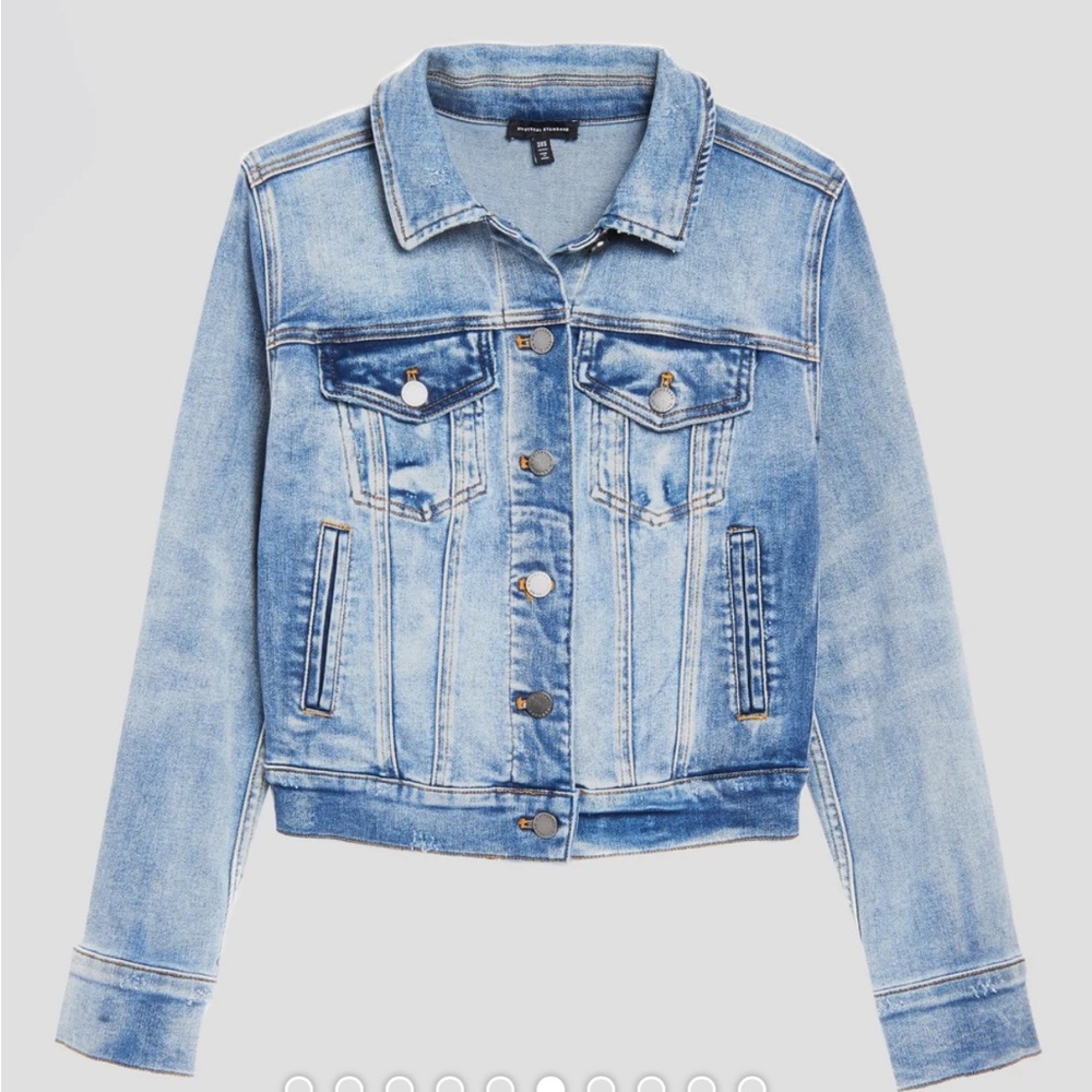Universal Standard Kelsey Denim Jacket Women’s Size Small Light Blue